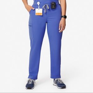 FIGS Yola Skinny Scrub Pants — DENIM